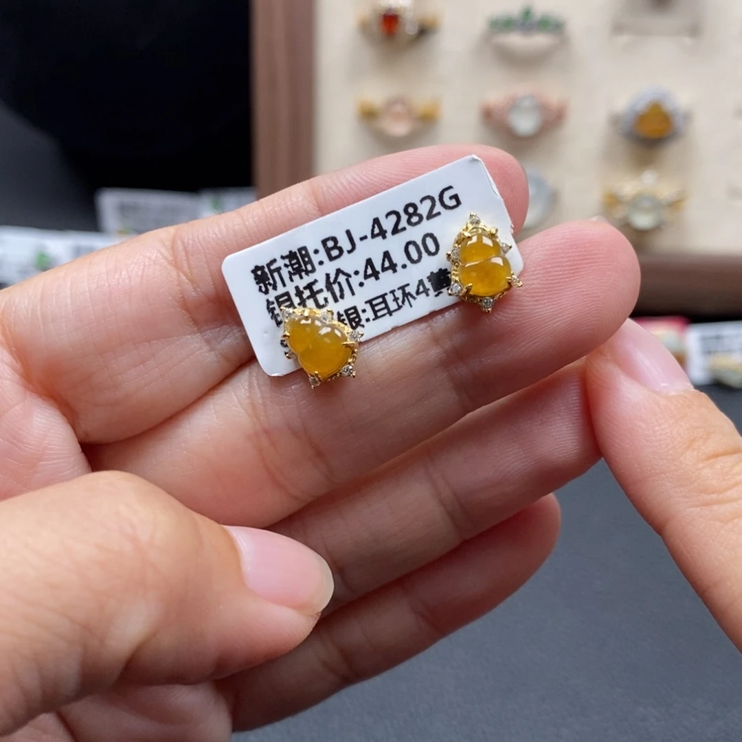 翡翠银S925镶嵌戒指