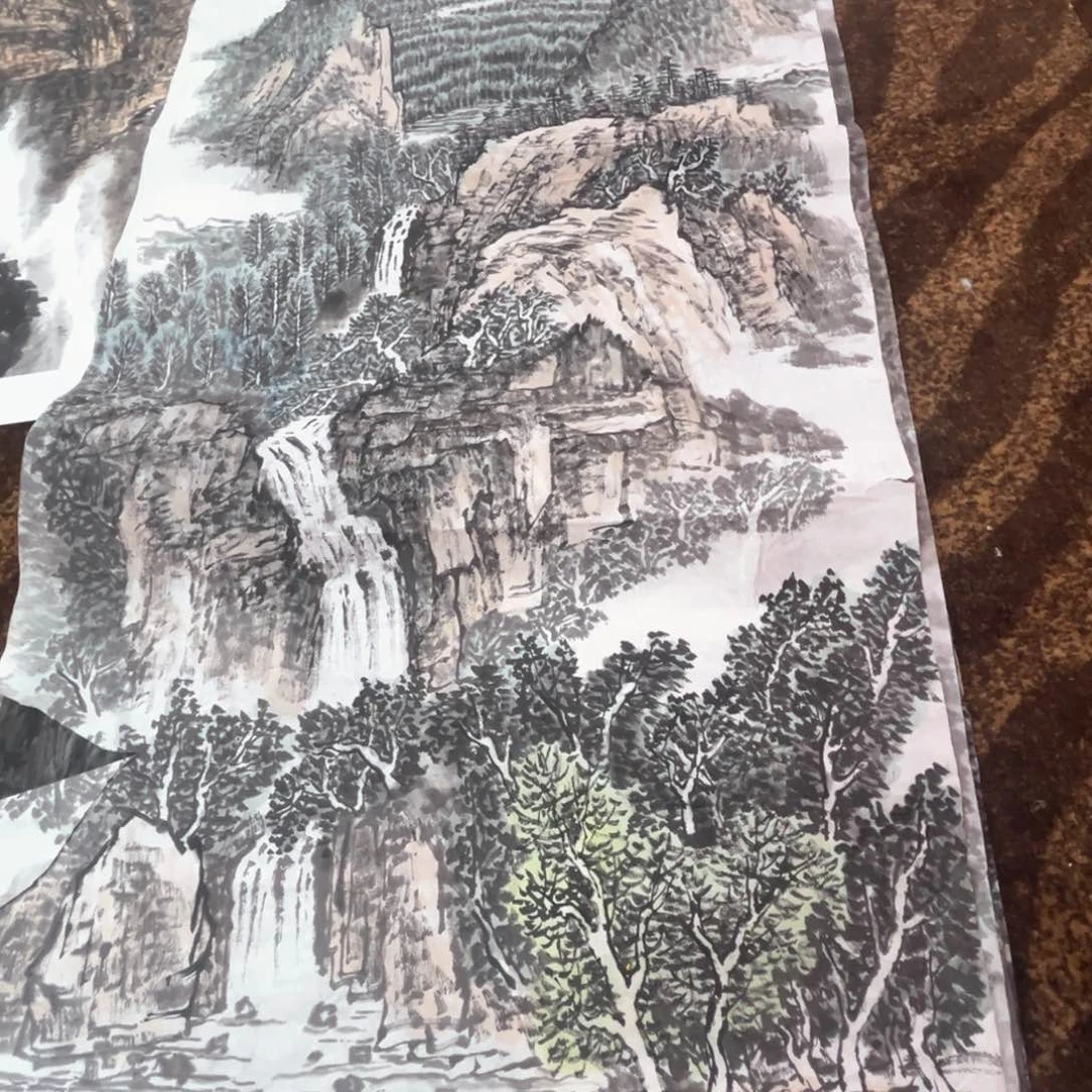 国画漂***人王东升老师四尺山水1111