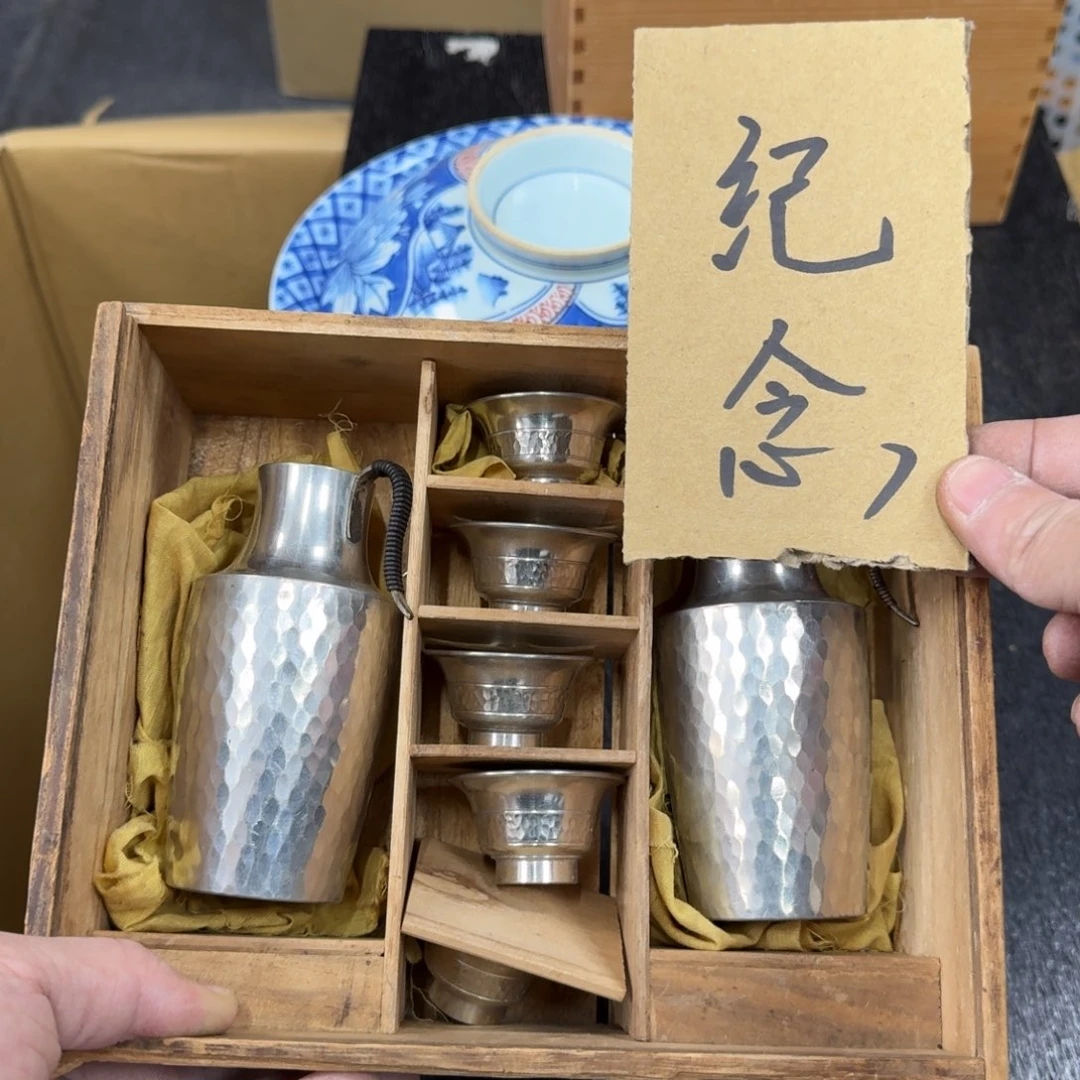 锡日本中古工艺品摆件