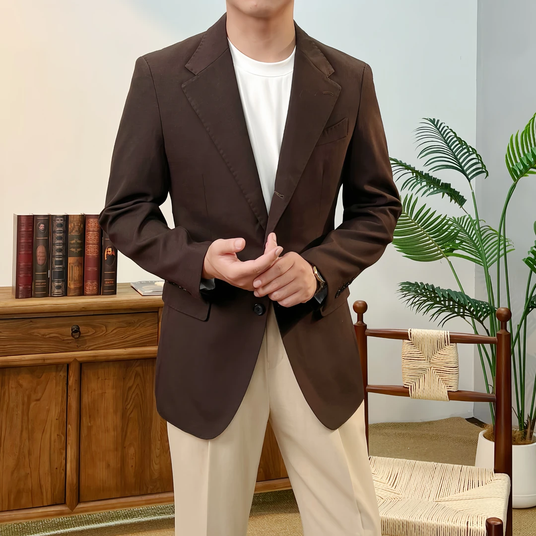 西格Xg【单西】高定意式老钱风休闲商务通勤男士8011