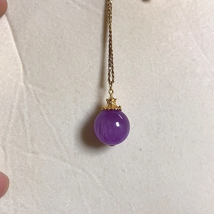 锂辉石紫锂辉高冰收藏级顶配龙珠19+银S925镶嵌