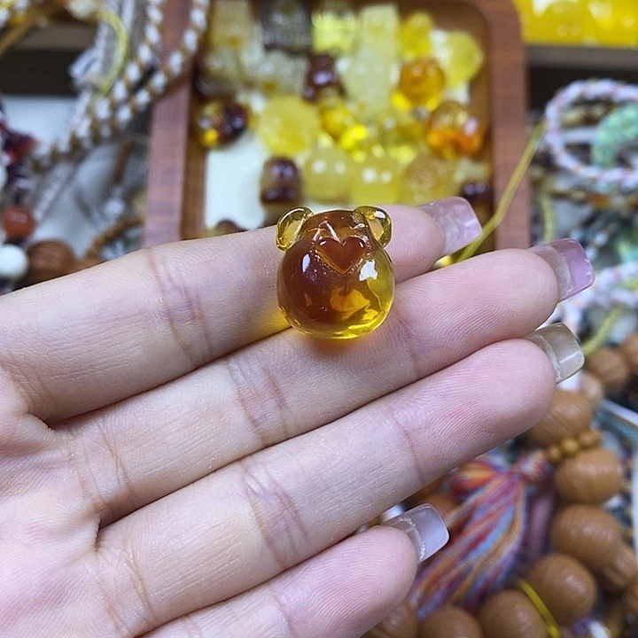吊坠橄榄核熊头106