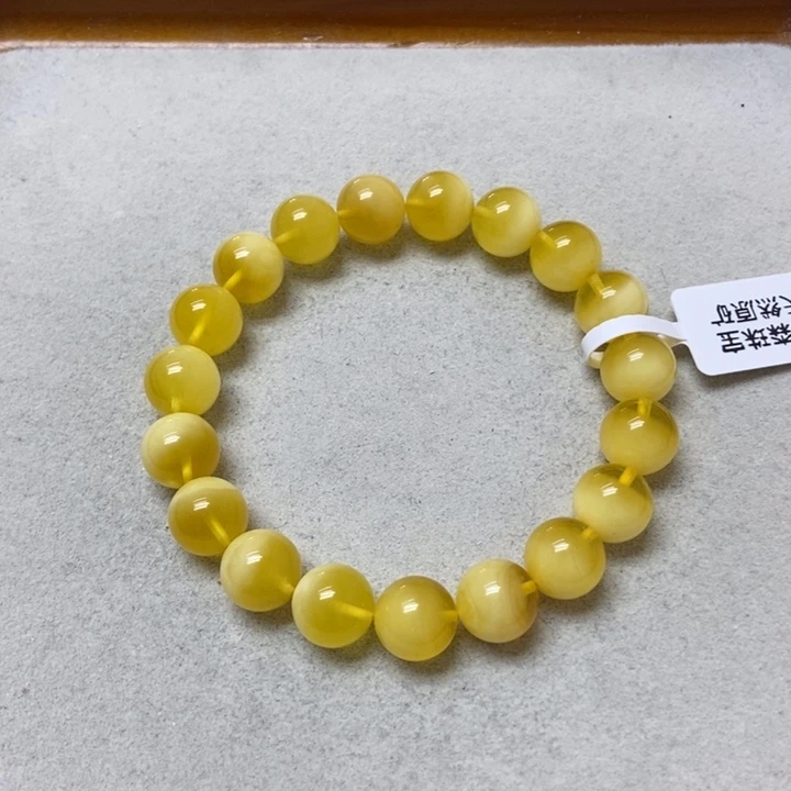 蜜蜡未镶嵌裸石手串
