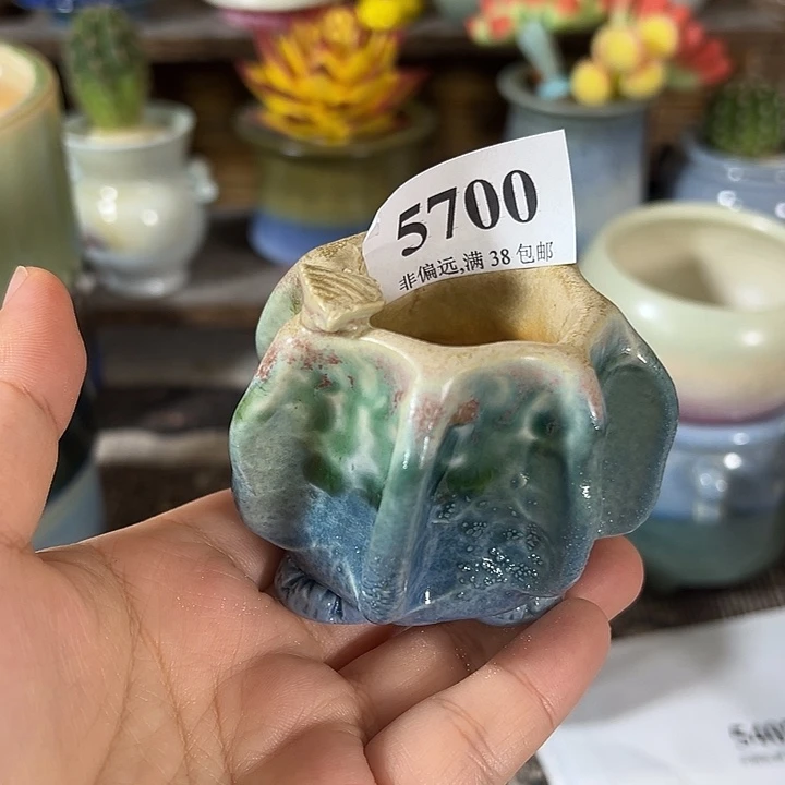 口3.5 手工花盆满30包邮