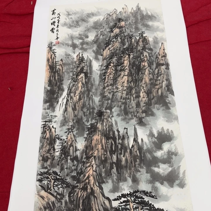 国画花鸟等图案和三尺