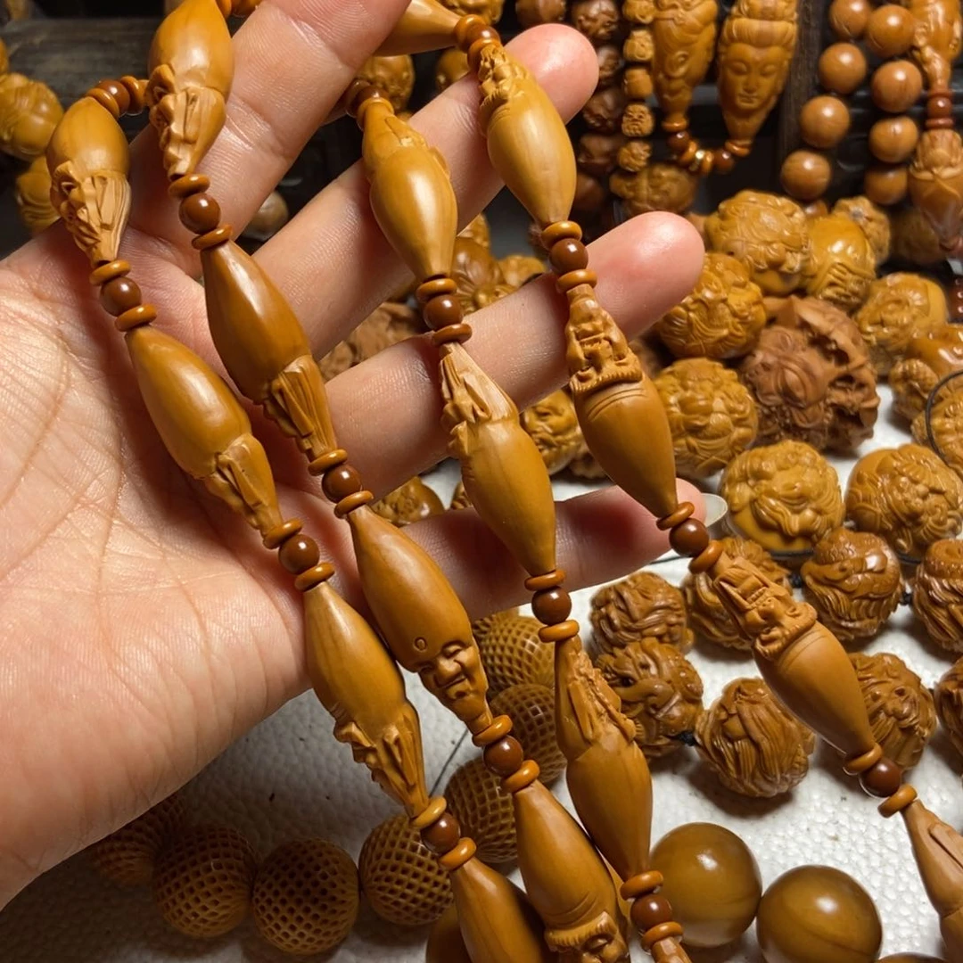 【闪购商品】橄榄核手串/手链人****影手工柳叶罗汉