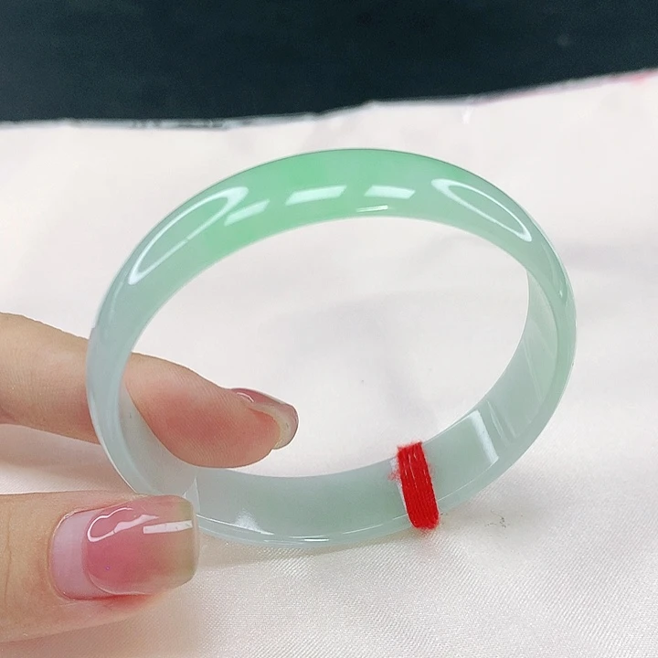翡翠未镶嵌手镯圈53，12034