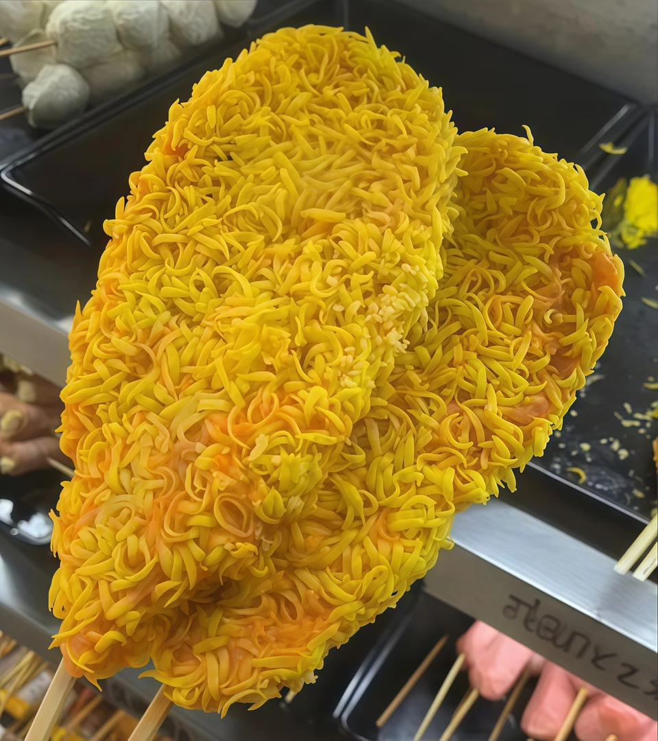 零售-大金刚鸡排冷冻半成品带签子整肉金丝鸡排油炸小吃