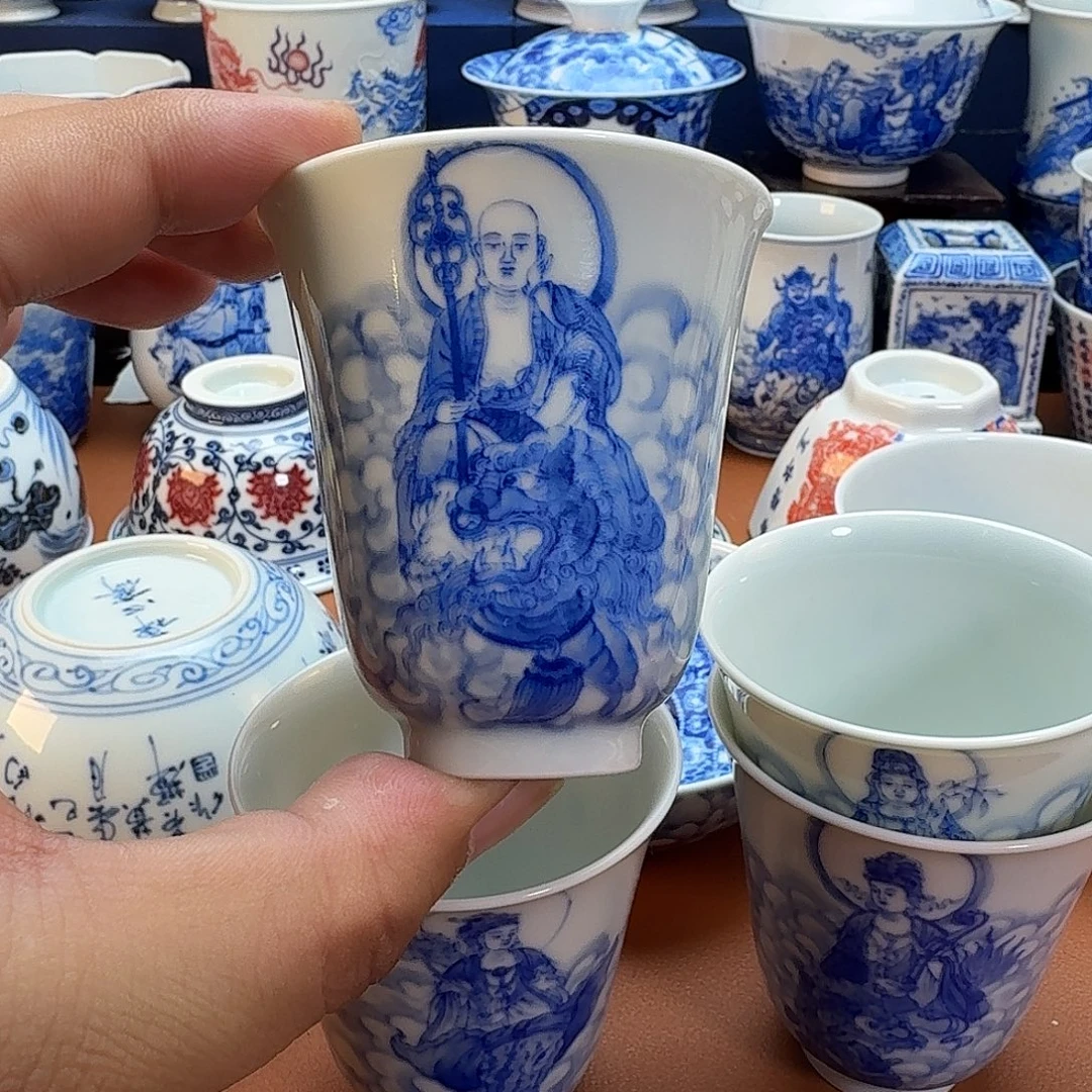 友***生杯子景德镇全手工手绘陶瓷