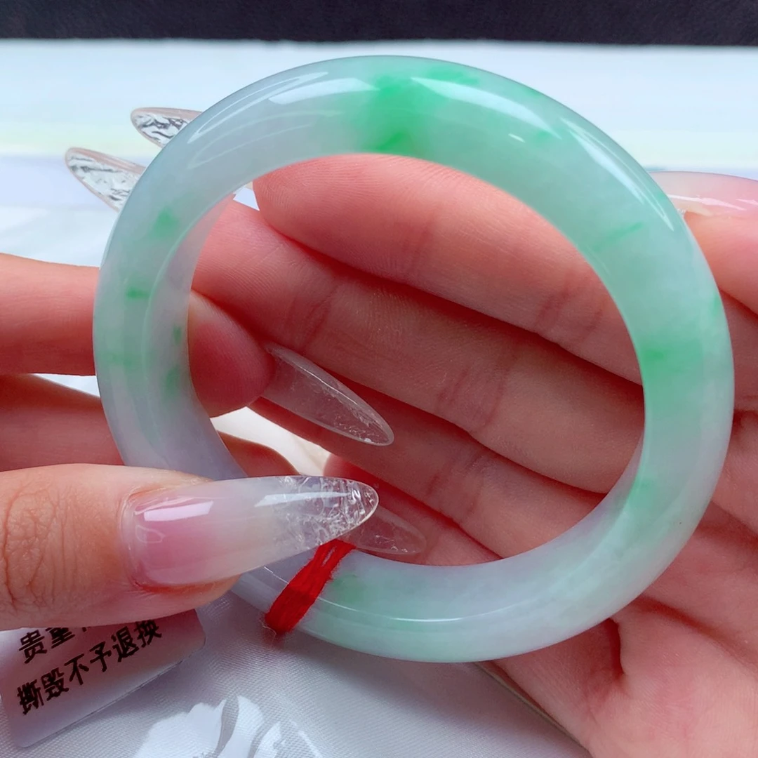 翡翠手镯未镶嵌天然缅甸翡翠A货手镯 87号