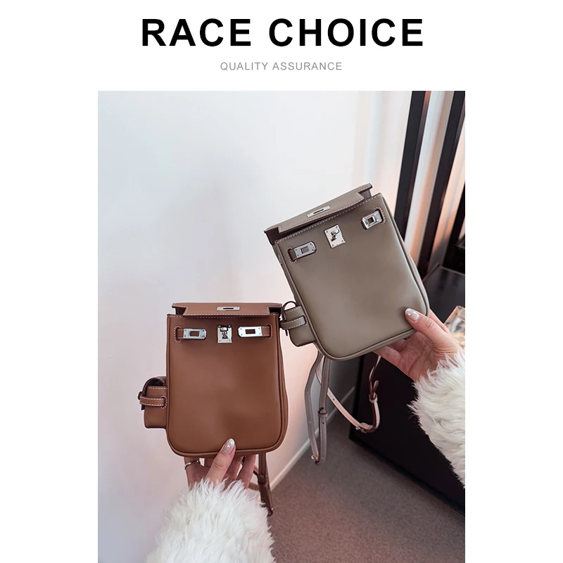 【不睡觉商店】小背包高级感头层牛皮凯莉jump迷你双肩包可爱小废包