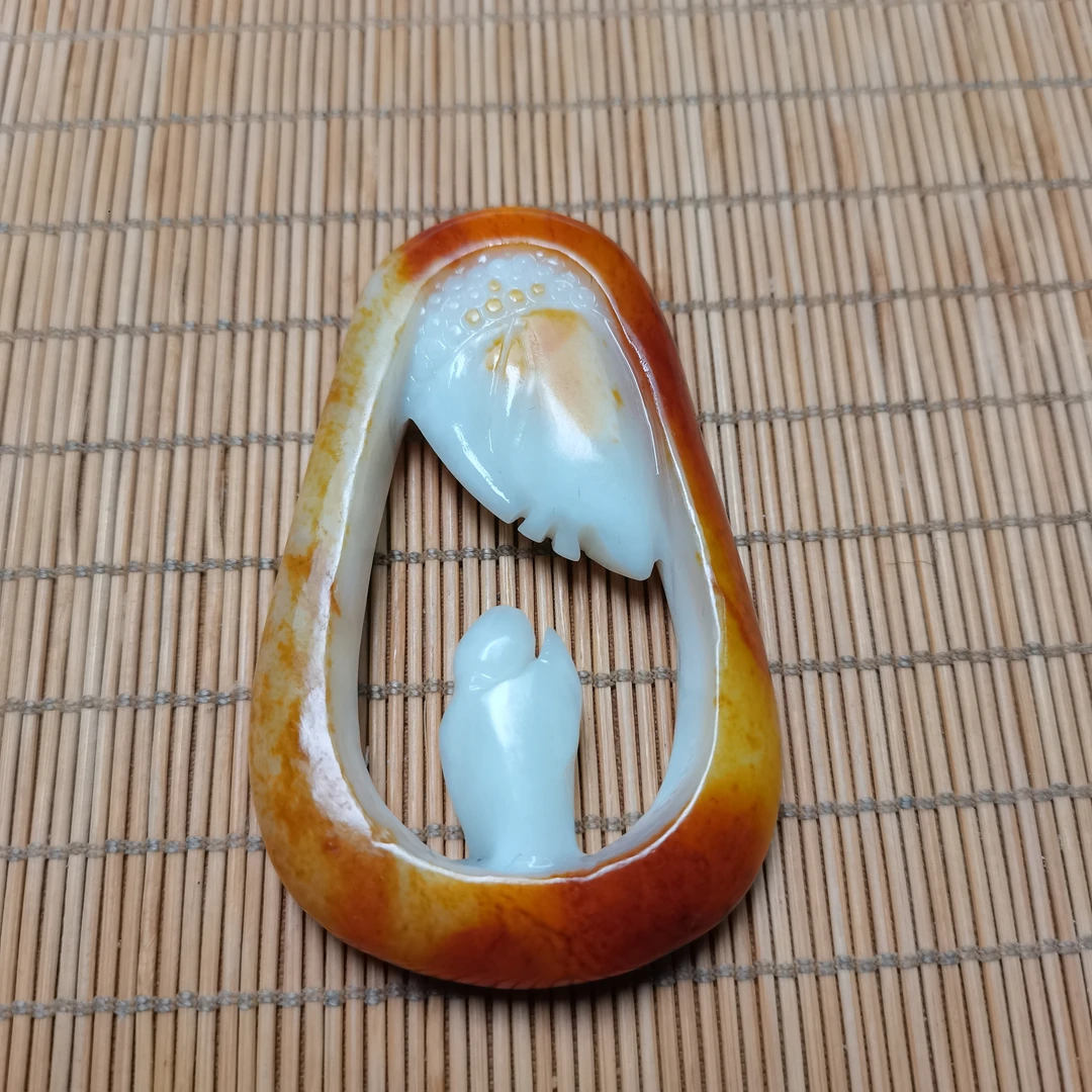 新疆和田玉佛在心中悟道73克