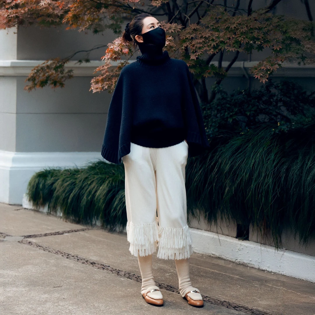 璇之恋·王璇·「山本毛衣」·藏蓝色·王璇原创设计