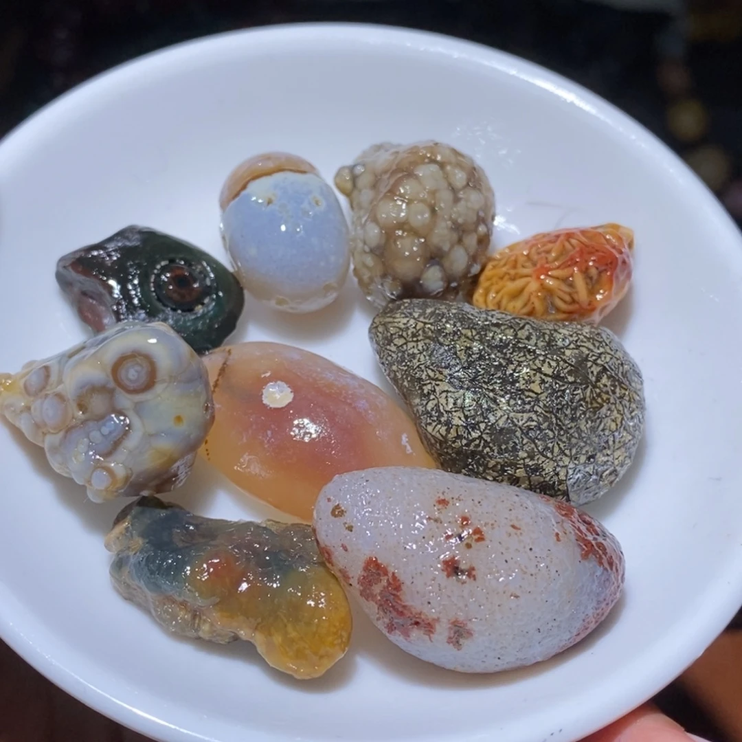 未镶嵌玛瑙/玉髓珠宝半成品