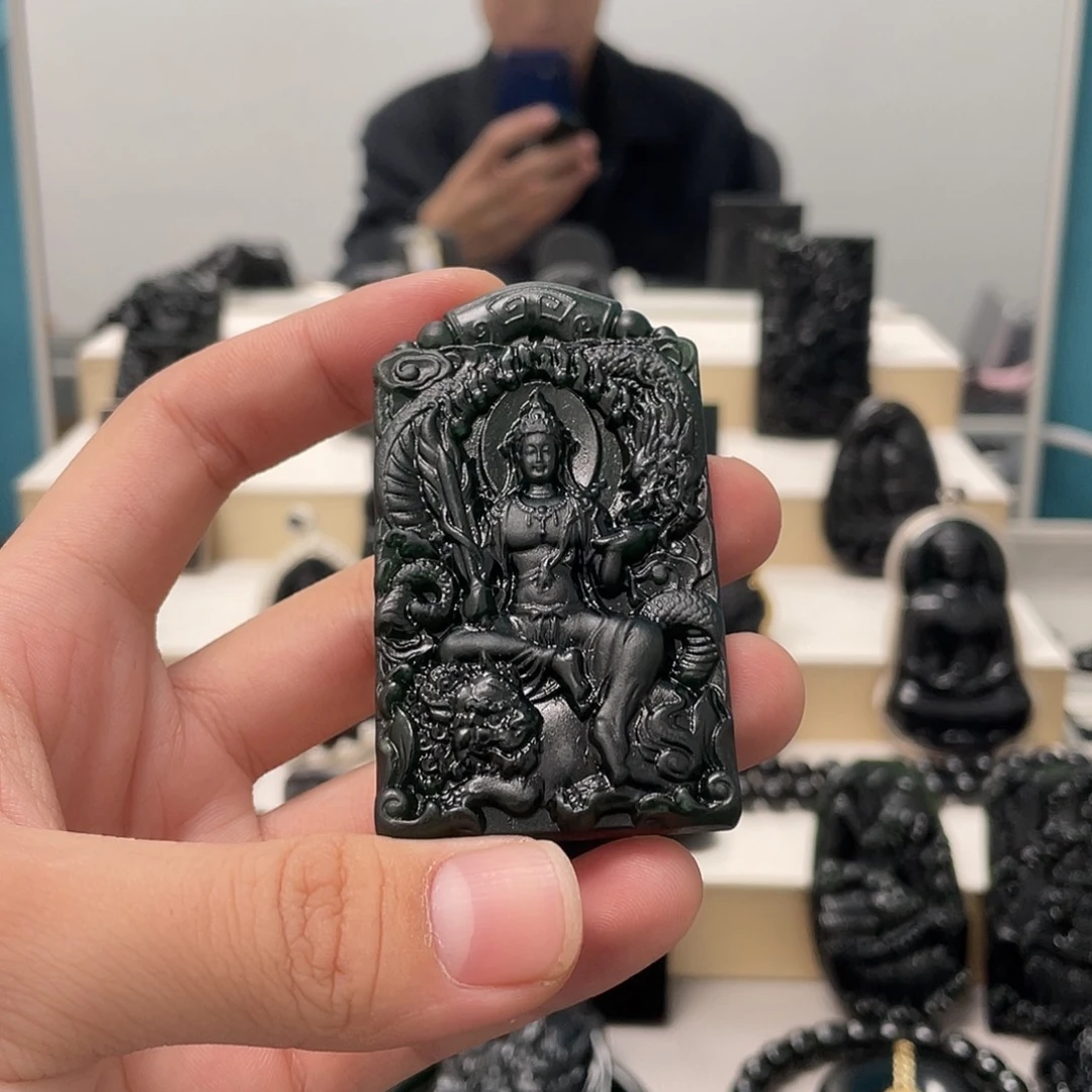 小****蛇纹石玉未镶嵌吊坠