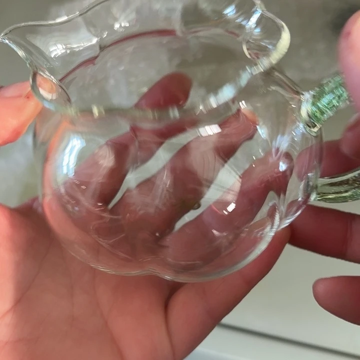 手工艺品玻璃玻璃茶器纳福绿金