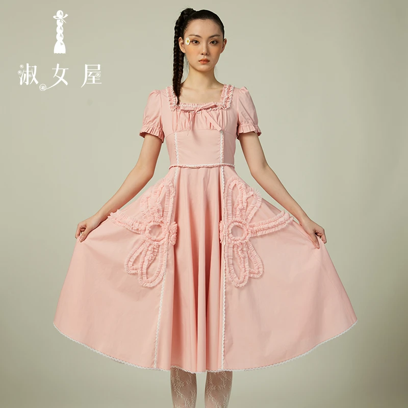 淑女屋官方旗舰店2025新品跳舞的公主。莉娜蜻蜓公主连衣裙