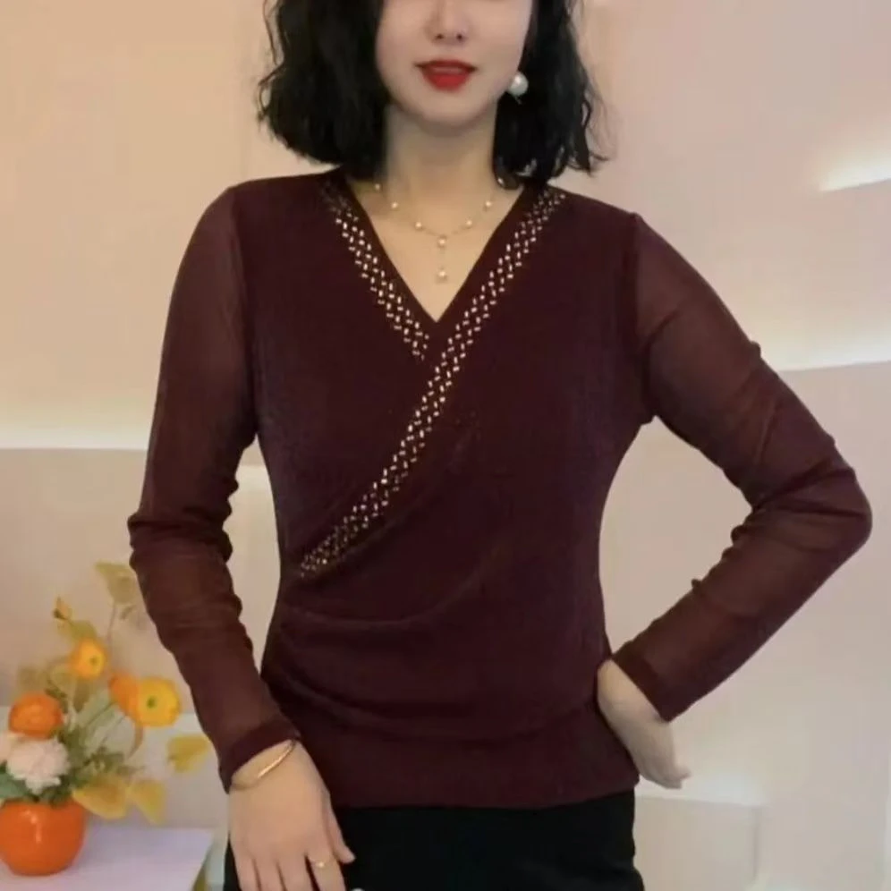 气质斜襟舒适打底衫81501