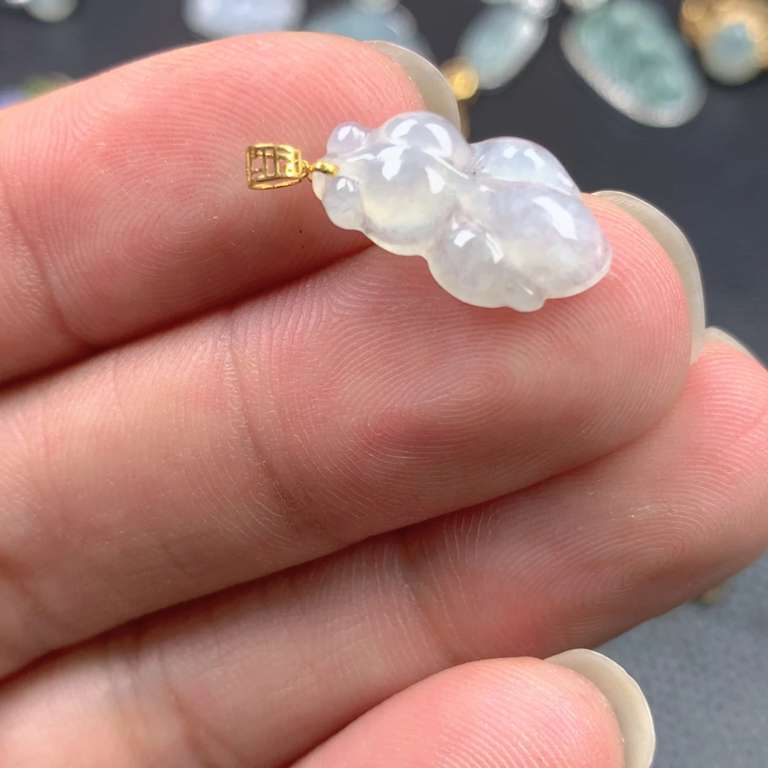 【闪购商品】翡翠18K金镶嵌颈饰翡翠