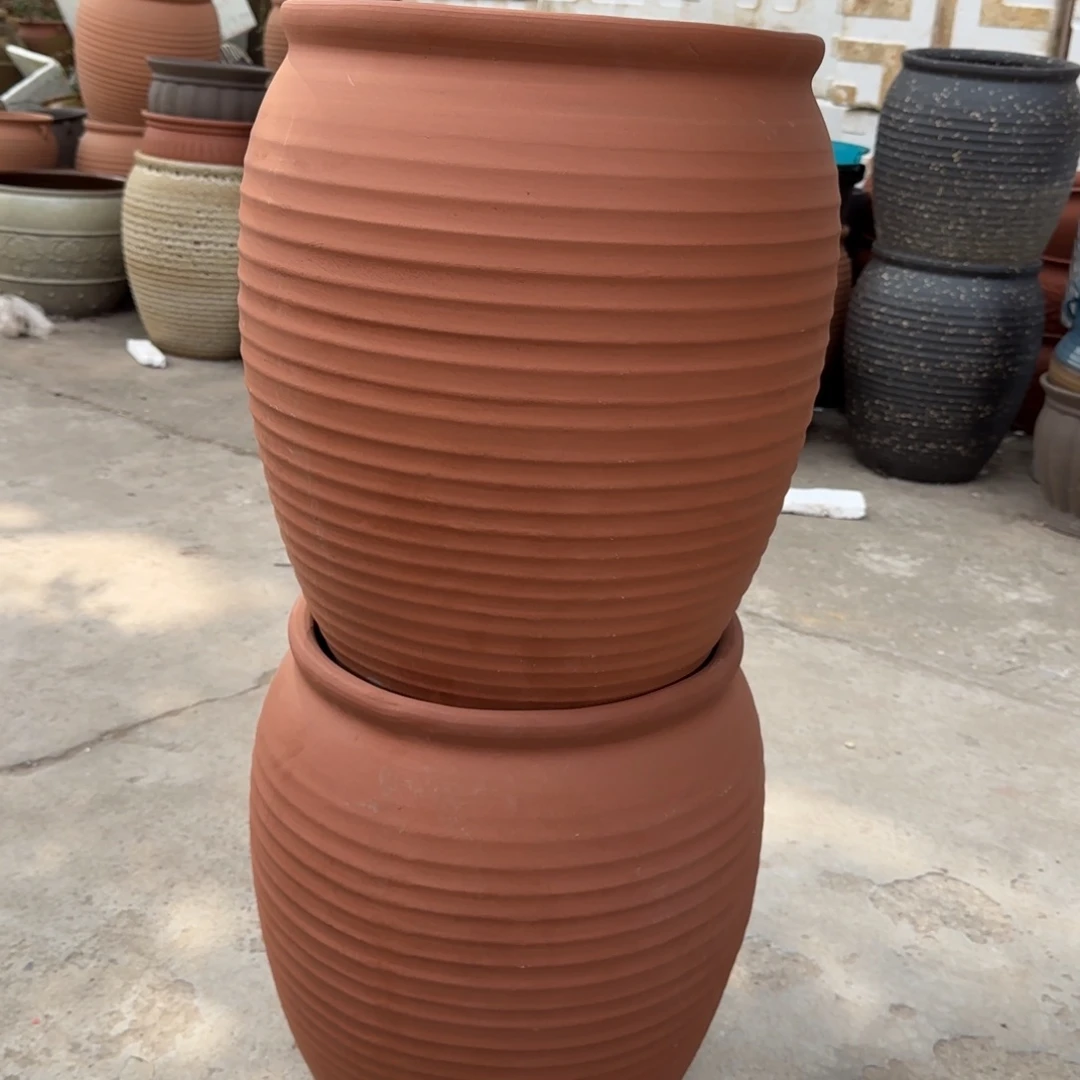 紫砂花盆口35高50宜兴紫砂瑕疵口失圆粗糙