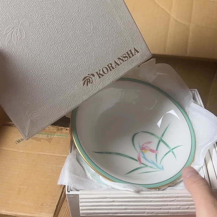 瓷片香兰社五客盘子盘子盘子