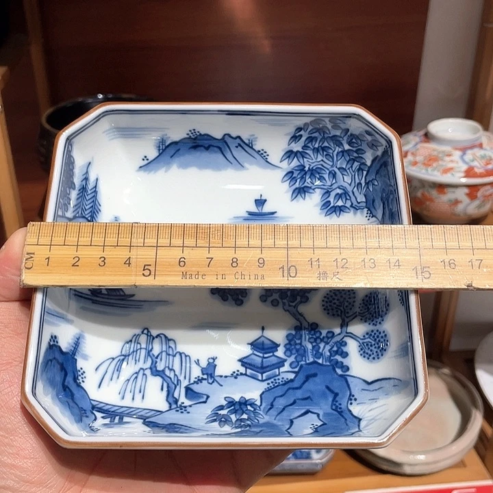 紫砂第99号，全新库山窑内外满绘八方深钵