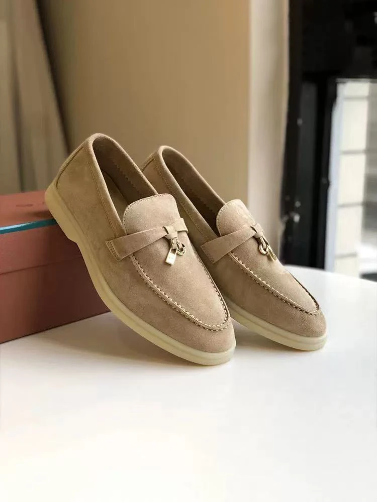 【XIAOHUIHUI】25 夏  主播私服   老钱风羊皮乐福鞋一脚蹬