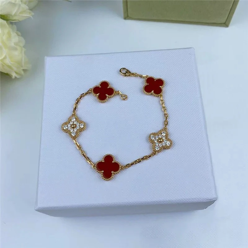 合金手链 经典款四叶草手链简约时尚