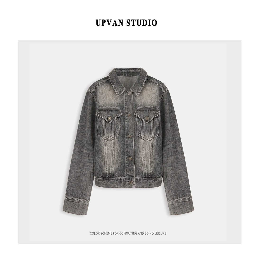 UPVAN复古牛仔外套