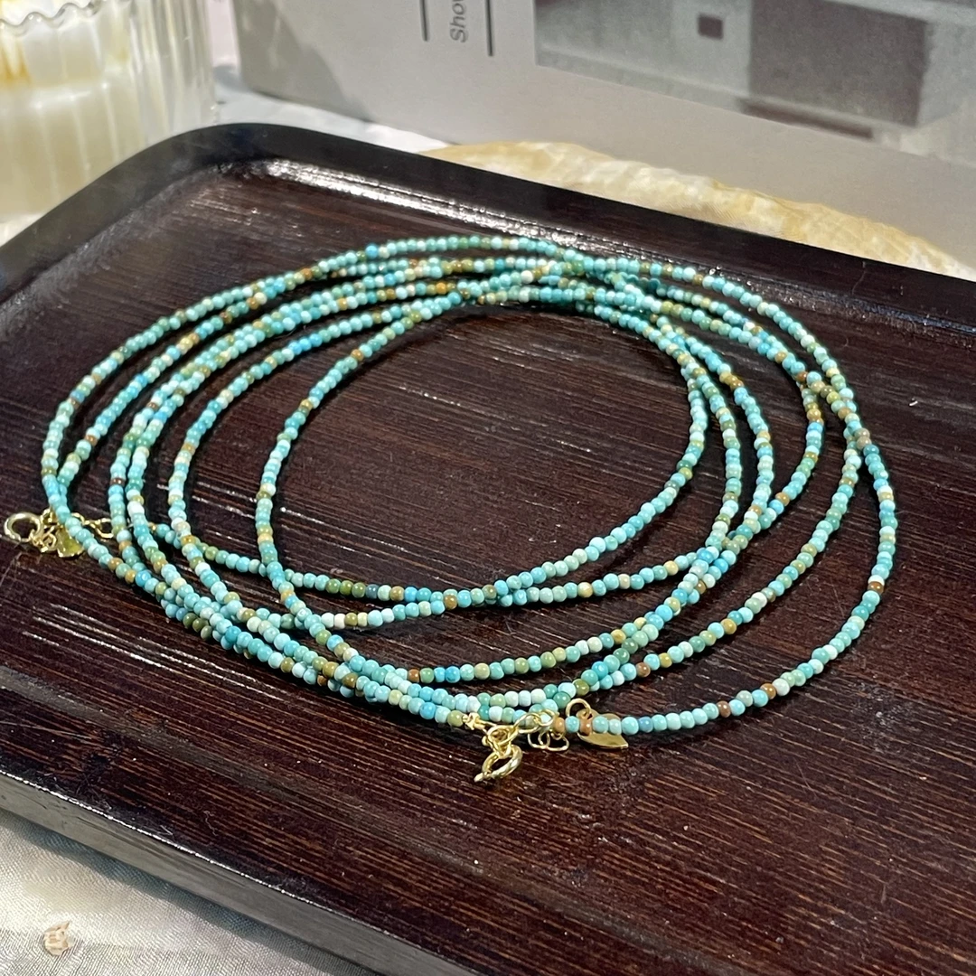 【小院甄选】绿松石小米珠项链 多样性发一件 ELQ1210