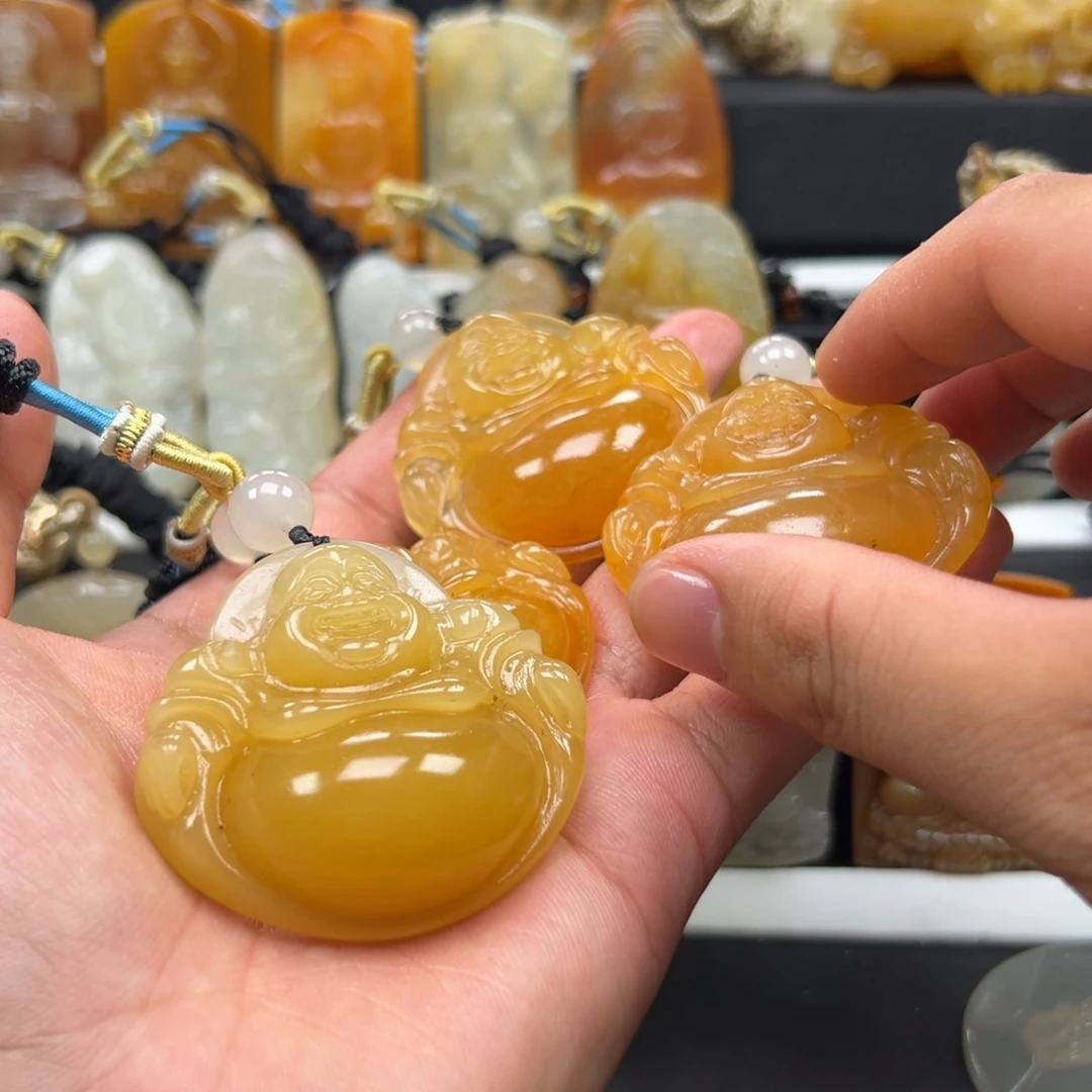 石英质玉（黄龙玉）未镶嵌多样性发货，发其一