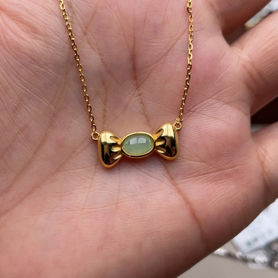 翡翠银S925镶嵌套链