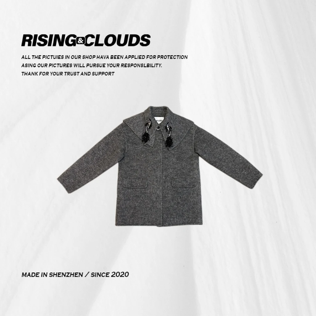 小法【浮云】深圳羊毛舒适长袖大衣外套010175GT