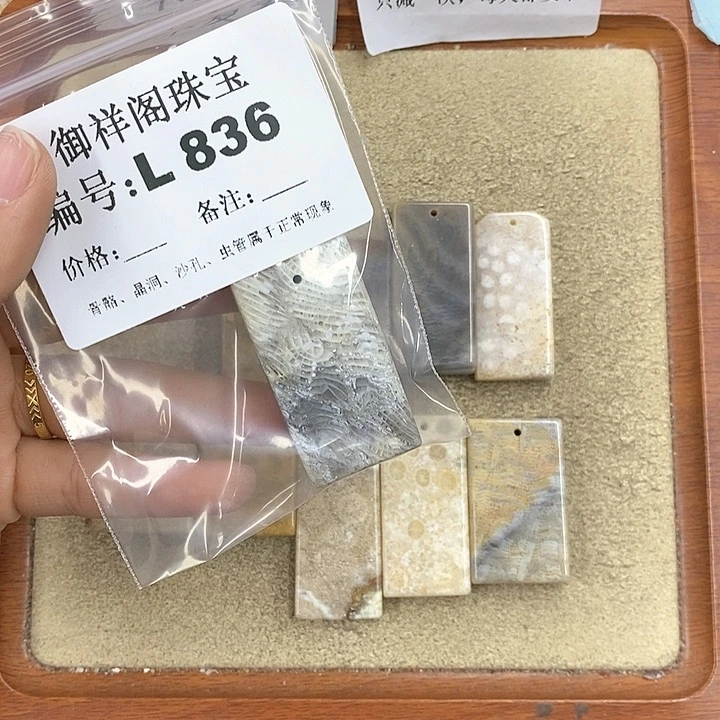 硅化珊瑚（珊瑚玉）颈饰未镶嵌闪****?