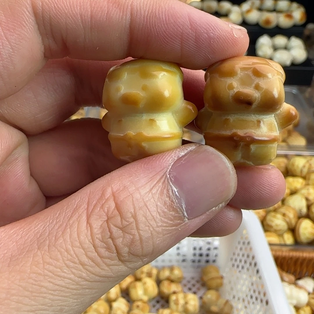 菩提根/象牙果手串微瑕炭烤猪猪侠5颗（2单宠1颗）