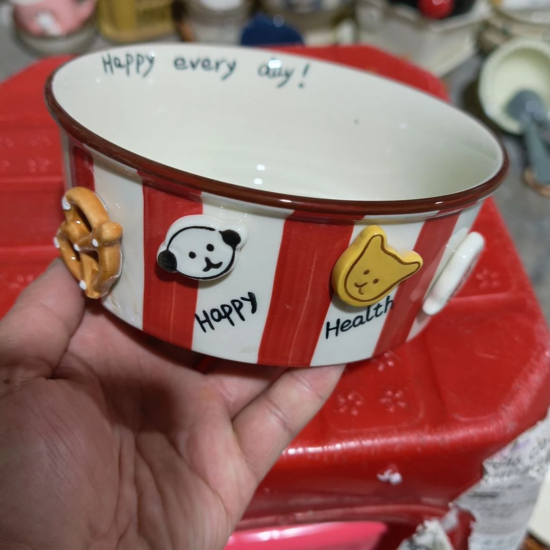 瓷瑕疵陶瓷介意不拍红矮桶