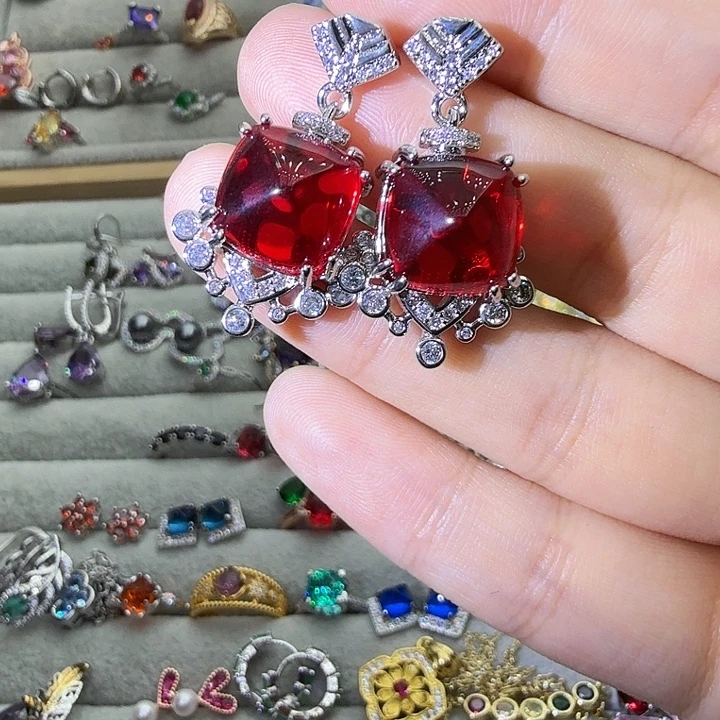 水晶戒指银S925镶嵌