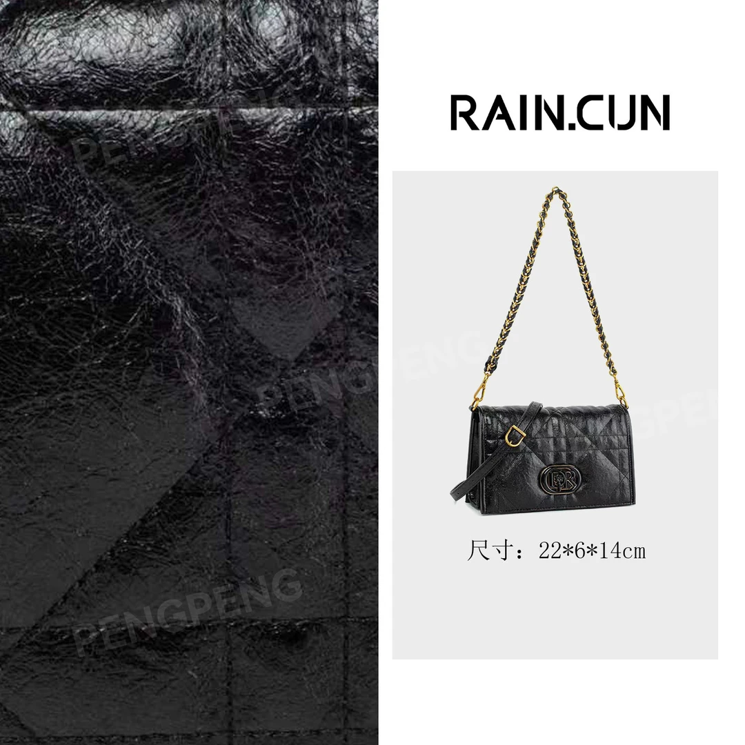 RAIN.CUN QYX-98172-黑色 轻奢女士时尚潮流时尚腋下包