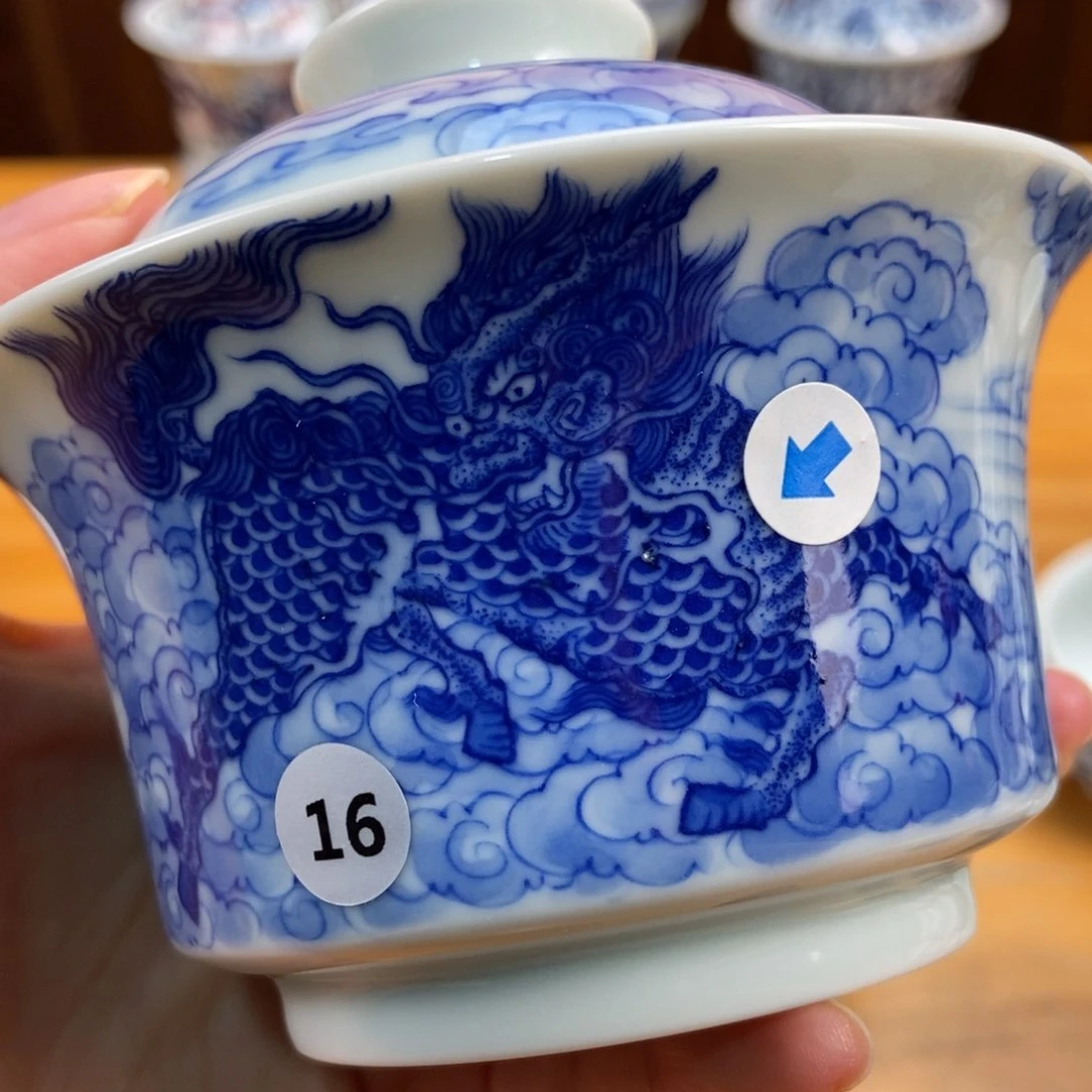 手绘现代茶具非古董