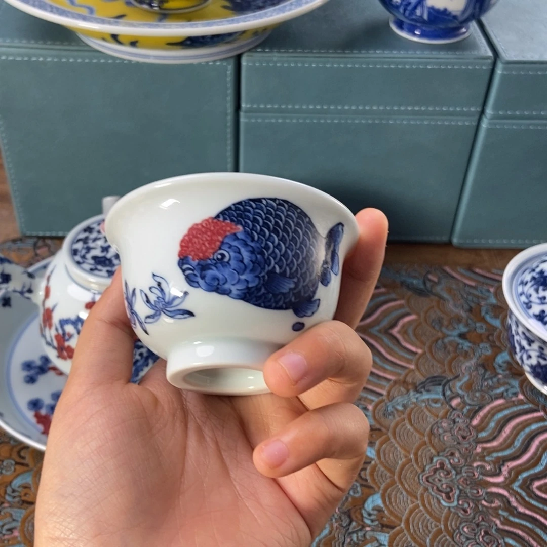 杯阳春白雪 兰花金鱼