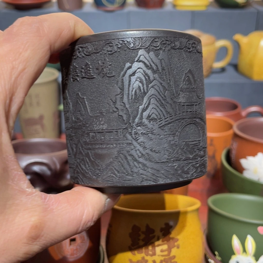 原矿紫砂手工主人杯