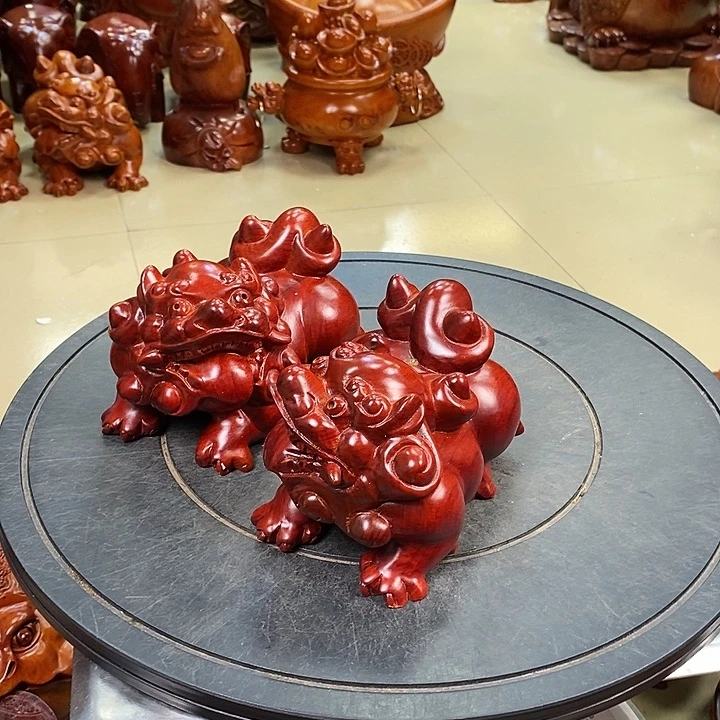 大果紫檀（缅甸花梨）缘****切缅甸花梨木貔貅15