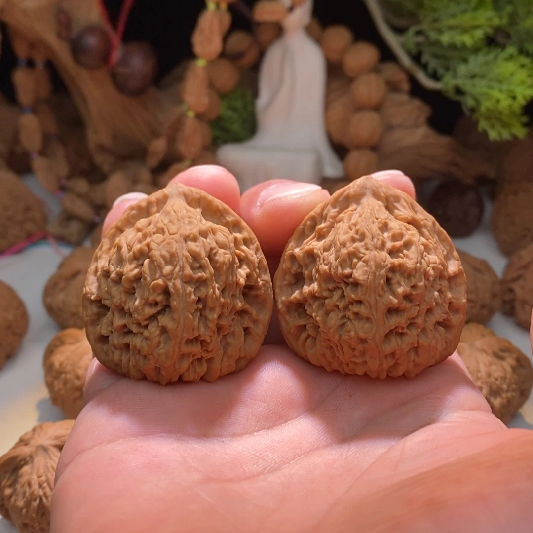 文玩核桃把件南将石42+