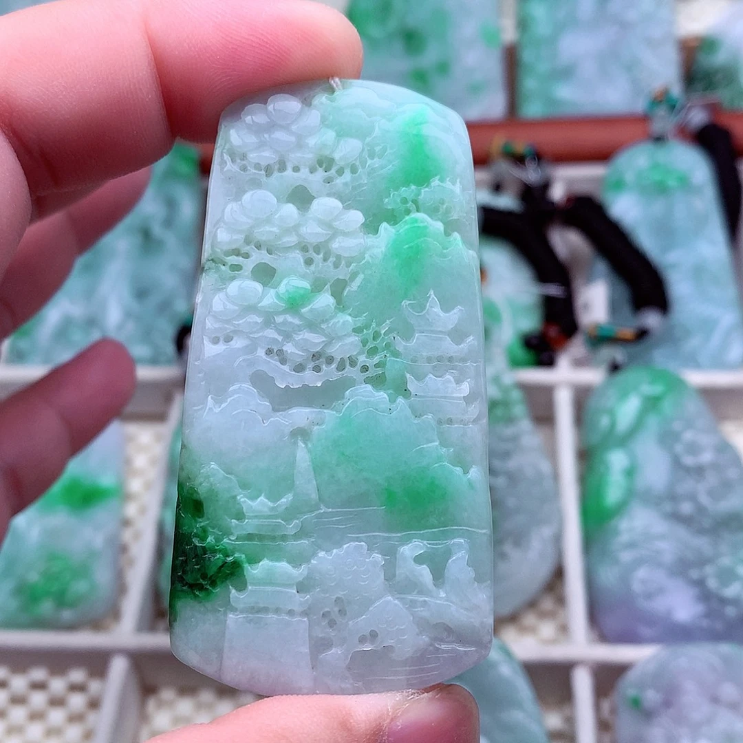 翡翠未镶嵌吊坠(不含链)