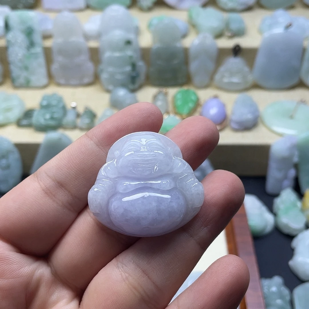 肥***噜颈饰未镶嵌翡翠纯天然翡翠