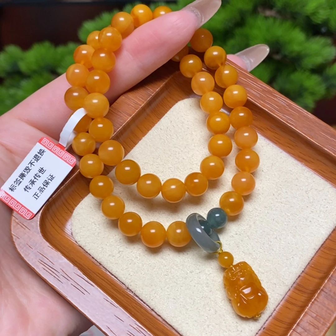 【闪购商品】未镶嵌蜜蜡手链手串