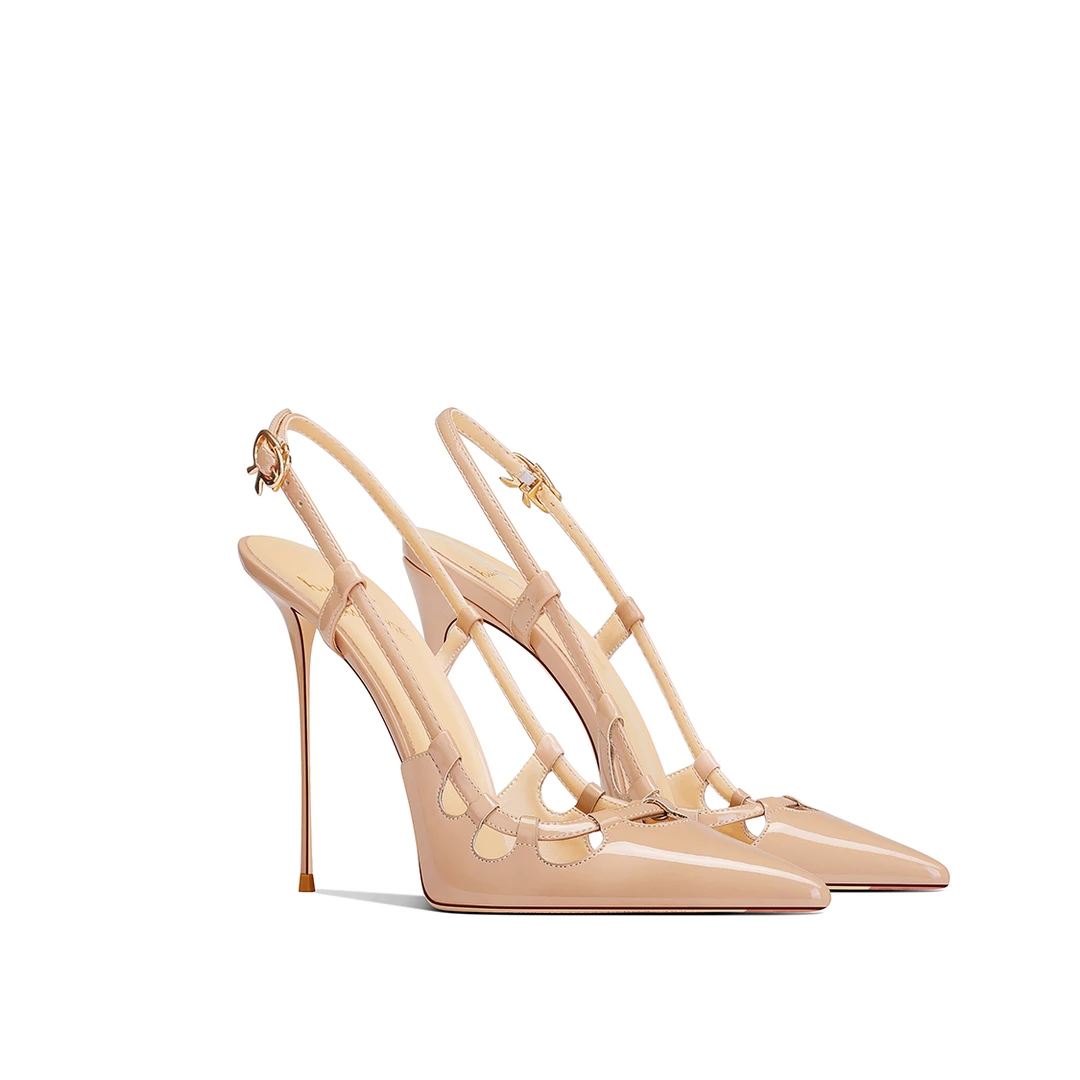 尖头高跟鞋细跟优雅气质高颜值辣妹小众仙女风宴会通勤浅口单鞋