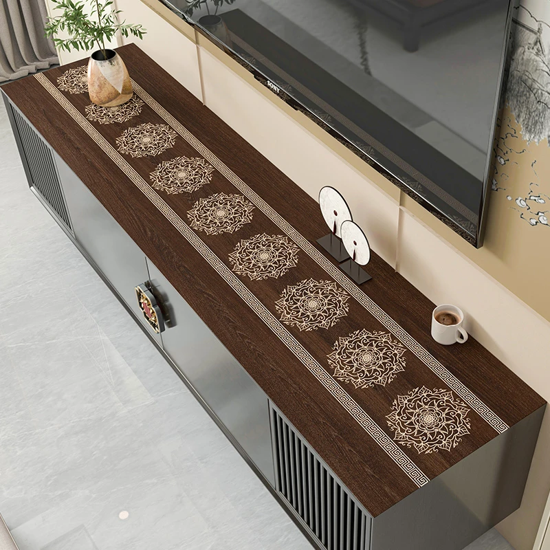 电视柜桌垫长条桌布轻奢餐边柜鞋柜玄关台面保护垫防尘罩遮布盖布