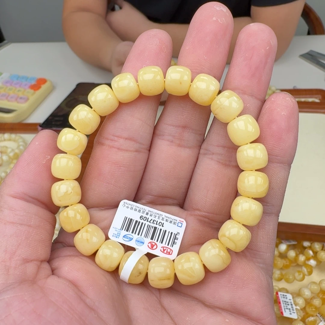 琥珀未镶嵌手链蜜蜡手串