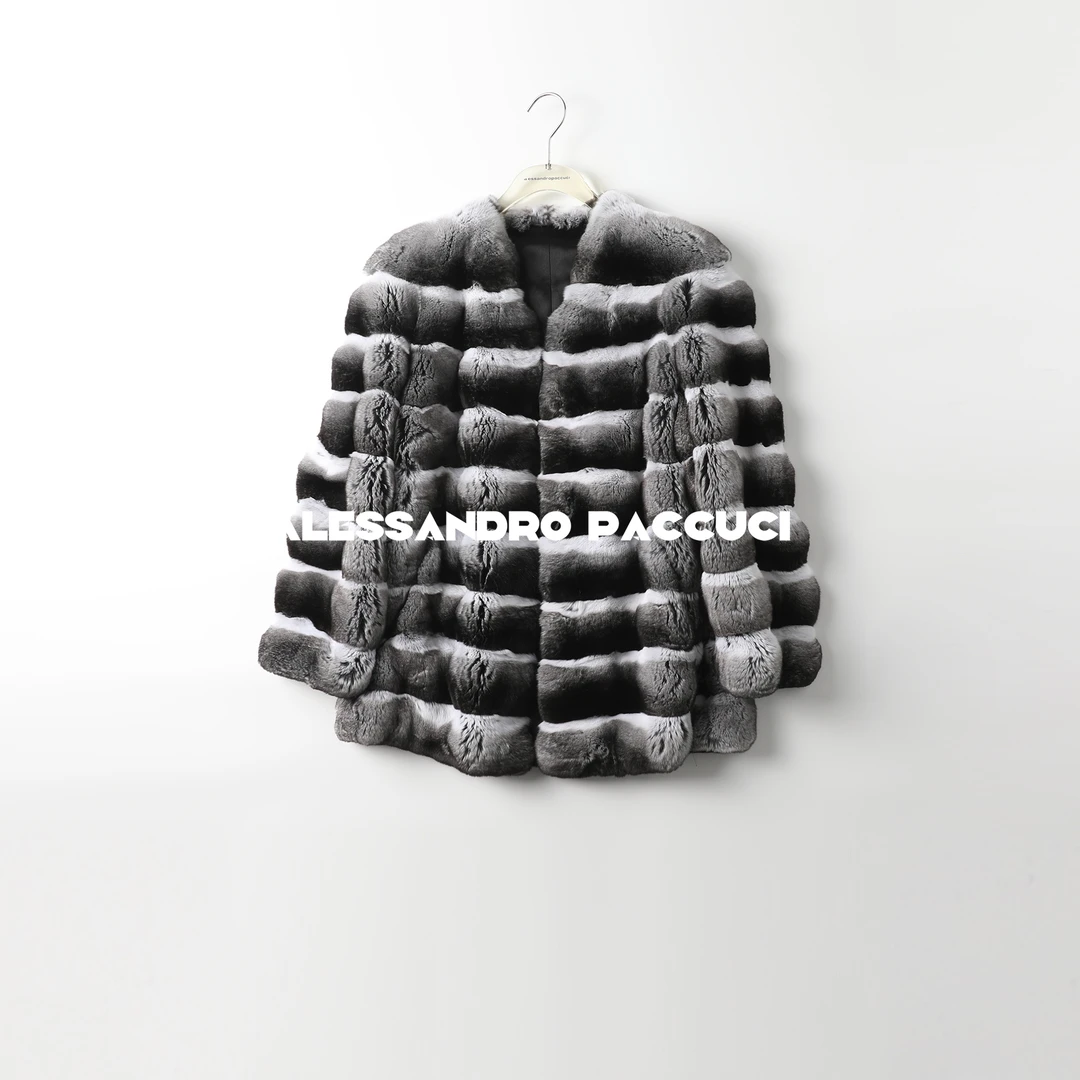 AP洛哥44059CC【黑标/青紫蓝】进口紫金级龙猫本色真丝内里皮草24冬